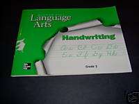 McGraw Hill Language Arts Handwriting Grade 3 2001 USED  