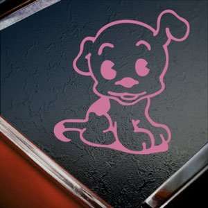  Betty Boop Pink Decal Pudgy Dog Car Truck Window Pink 