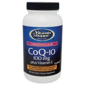  Vitamin Shoppe   Coq 10 Plus Vitamin E, 100 mg, 200 