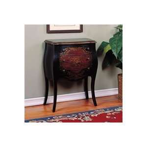  Masterpiece Hand Painted Antique Black Mini 3 Drawer Hall 