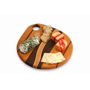  Hand Crafted Multi Tone Wood Grain Teardrop Cheese Board 