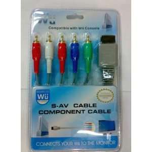   Premium Gold Plated Component AV Cable for Nintendo Wii: Electronics