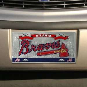  Atlanta Braves Heavy Duty Pewter License Plate: Sports 
