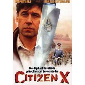 Citizen X Poster German 27x40 Stephen Rea Donald Sutherland Max von 
