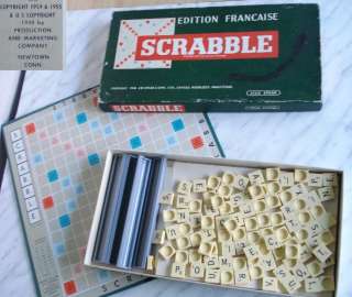 DESCRIPTION Offered to you is this 1950’s child’s scrabble game 