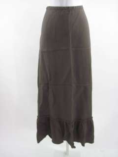 you are bidding on a theory brown long ruffle skirt sz m this is a 