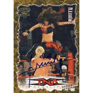  Trinity   TNA 2004 Authentic Event Used Mat Card: Sports 