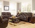 andrea faux chocolate leather recliner sofa couch loveseat set living