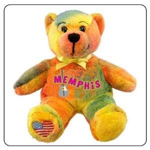   : Memphis Symbolz Plush Multicolor Bear Stuffed Animal: Toys & Games
