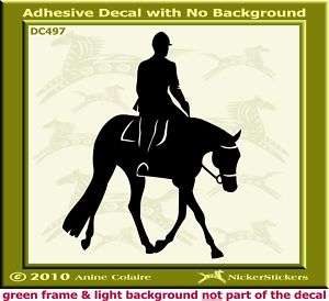 Hunter Under Saddle HorseTrailer Decal Sticker 497  