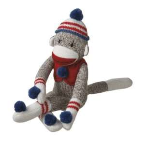   Red Americana Plush Sock Monkey Stuffed Animals 14 Home & Kitchen