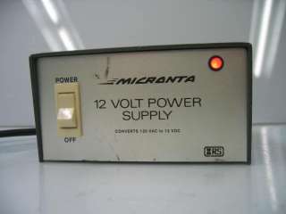 Micronta 22 127C 12 Volt Power Supply 12VDC 1.75A 40W  