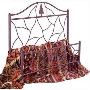 Grace Twig Headboard Only   Metal Finish Aged Iron, Size King at 