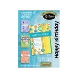  Boxed Gift Cards Birthday Circles (12 Pack): Everything 