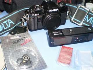Minolta Camera X 570 with Many Lenses and Accessories  