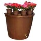 koolscapes 50 gallon decorative rain barrel with 5 planter pots