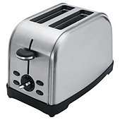 Tesco 2TSS11 2 Slice Stainless Steel Toaster