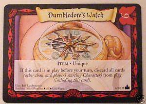 Harry Potter AAH Rare Game Card 6/80 Dumbledores Watch  