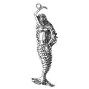  Mermaid Charm   Sterling Silver: Arts, Crafts & Sewing