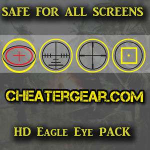 Crosshair Screen Targets in HD, NO ink, Cheatergear  