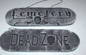 New Cemetery or DEAD ZONE Halloween Sign decor party graveyard  