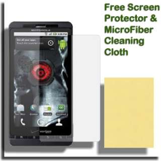 Case + Screen Protector for Motorola Droid X2 X Pouch E Verizon Black 