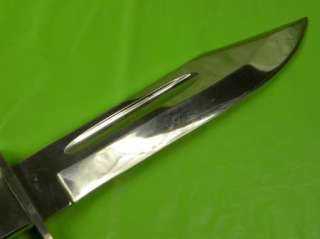 Vintage US or German large hunting knife dagger bone  