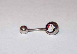 Body Jewelry   14G 14 Gauge Belly Ring Curved Barbell   Hello Kitty 
