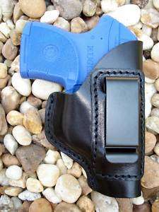   LCP 380 RIGHT HAND IN PANTS ITP IWB BLACK LEATHER GUN HOLSTER  