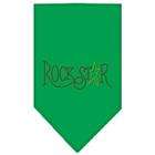 Mirage Dog Supplies Rock Star Rhinestone Bandana Emerald Green Large