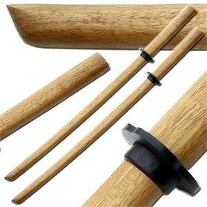  Wooden Bokken Kendo Practice Sword Set of 2 Sports 