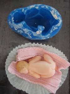 NEW LARGER Silicone Mold Baby Fondant Gumpaste 3D cake decorating 