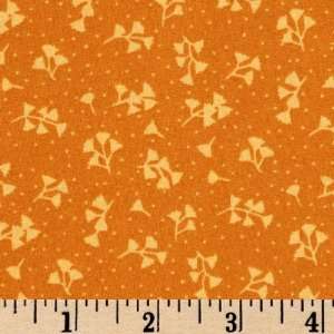  45 Wide Bluebird Serenade Floral Gold Fabric By The Yard 