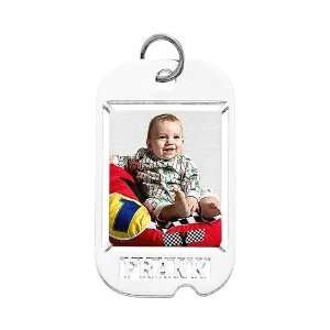  Dog Tag W/ Name Cut Photo Pendant Picture Charm Jewelry