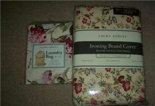 NEW LAURA ASHLEY IRONING BOARD COVER & LAUNDRY BAG  