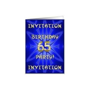  65 Years old Birthday Party invitation Card: Toys & Games
