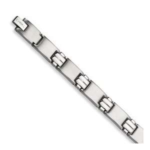  Stainless Steel and Polished Bracelet SRB138 8.5 Jewelry