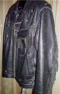 Harley Davidson Vintage Border Hawk Heritage Leather Jacket XL Tall 