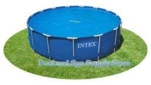 Intex 15 Foot Round Solar A/G Swimming Pool Cover  