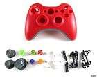 Microsoft XBOX 360 MATTE RED Controller Mod Shell w/ Buttons New (Full 