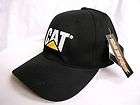 Caterpillar CAT Logo BLACK Authentic Original FlexFit Style Cap Hat 