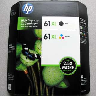 PACK HP GENUINE 61XL Black Tri Color Ink (RETAIL BOX) 61 XL Deskjet 