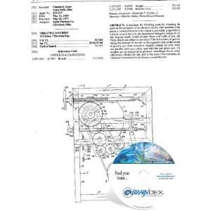  NEW Patent CD for VIBRATING MACHINE: Everything Else