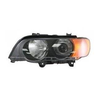  01 02 03 BMW X5 Halo Projector Headlights   Black (Pair 