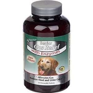 NaturVet Senior Gas Relief with Enzymes Time Release Chewable Tablets 