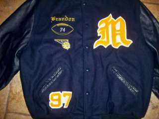 Lettermans Jacket Wool Royal Blue & Gold Yellow 48 Mens  