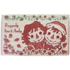  Raggedy Ann & Andy Mat/Rug from Japan   Faces Pink (mauve 