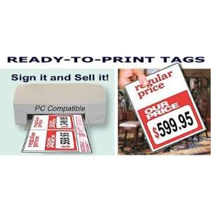 Regular Price / Our Price   Medium Ready to Print Shelf Signs   5.5x7 
