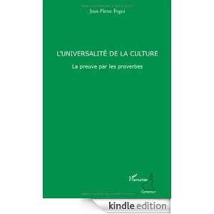 universalité de la culture  La preuve par des proverbes (French 