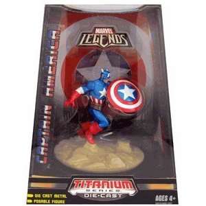   Legends Titanium Series Die Cast Figure: Captain America: Toys & Games